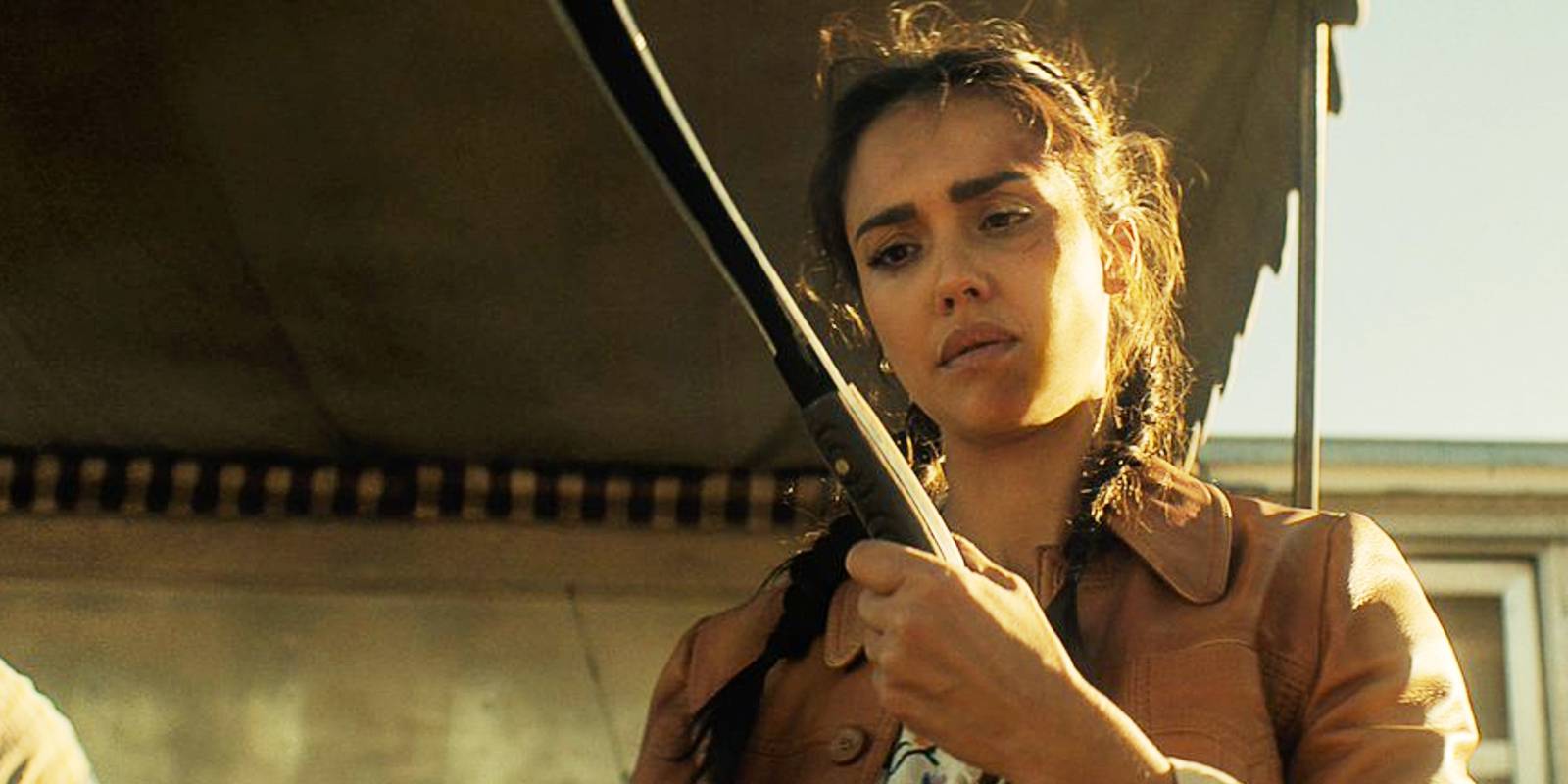 Trigger Warning Trailer: Jessica Alba Takes on Chainsaw-Wielding Thugs