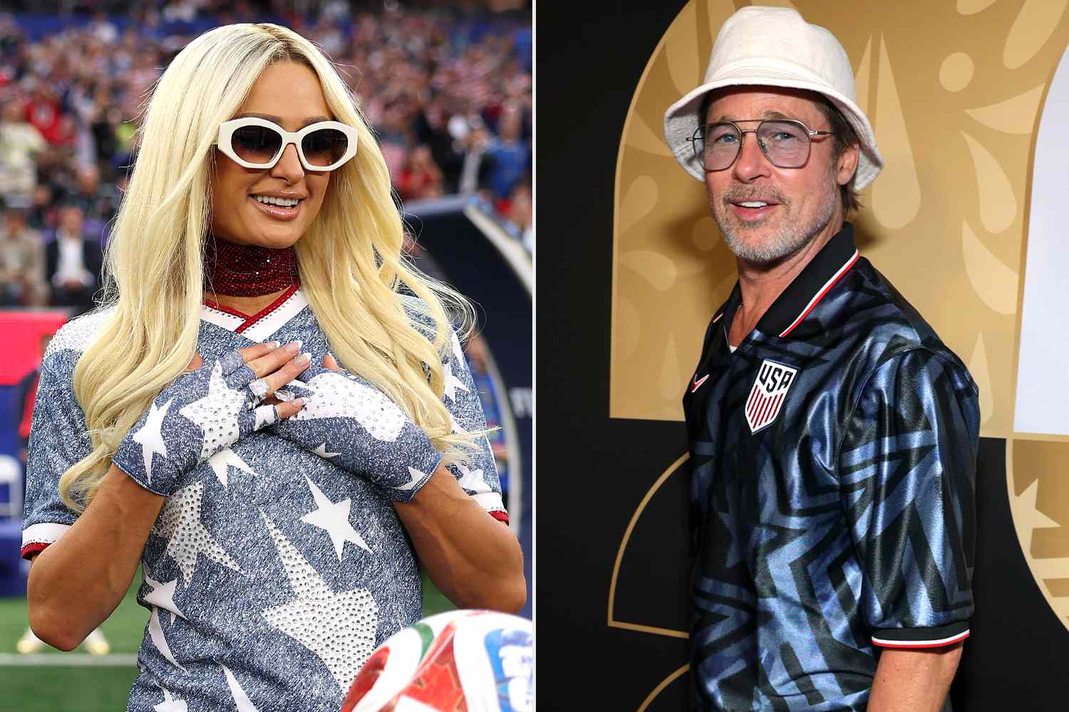 Star-Studded Faces at Team USA Match: Brad Pitt, and Paris Hilton Join the Fun