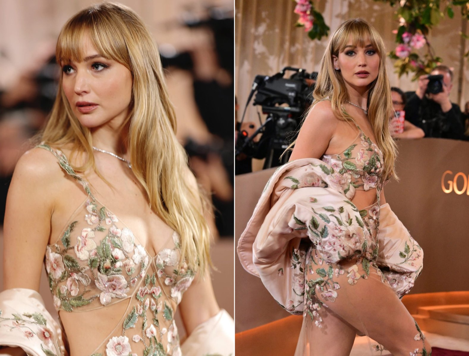 Jennifer Lawrence’s ‘Naked Dress’ at the Golden Globes Has a Surprising (and Very Royal!) Connection
