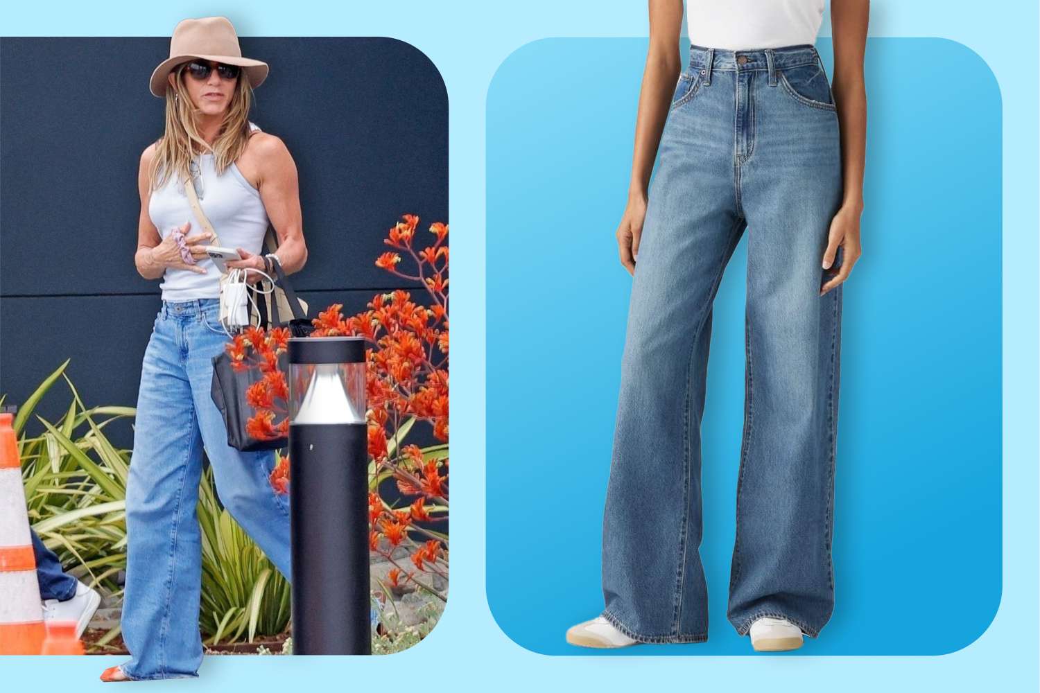 Pack Light: Jennifer Aniston's Travel-Friendly Denim Style