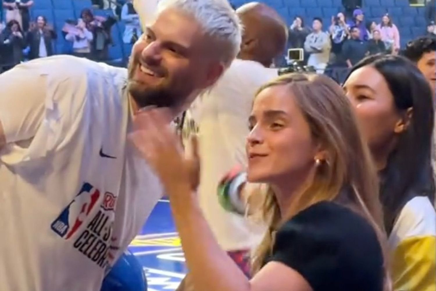 Emma Watson Makes a Low-Key Appearance at the NBA All-Star Celebrity Game to Support a Friend