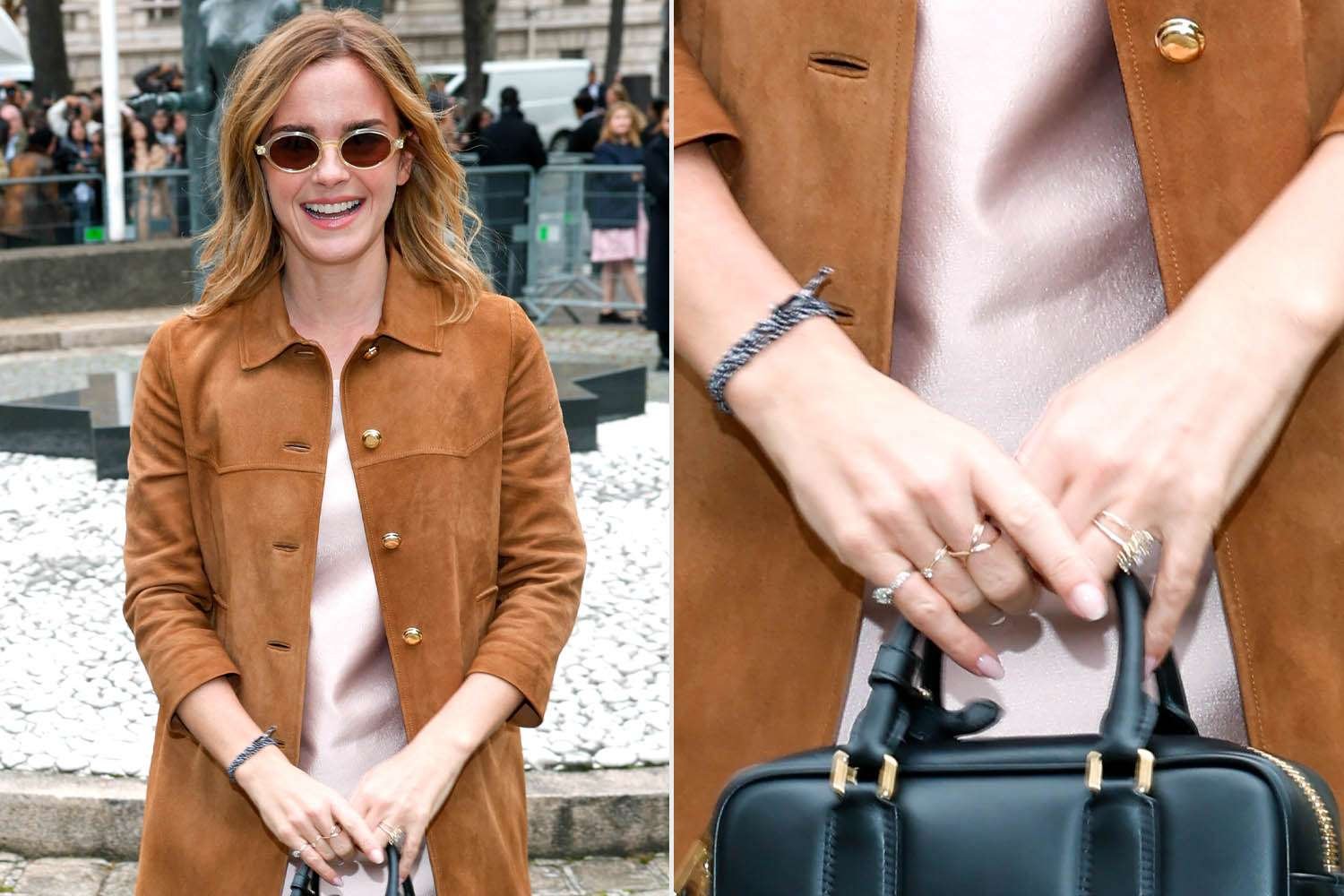 Why Everyone Is Talking About Emma Watson's Massive Left-Hand Ring After Paris Fashion Week