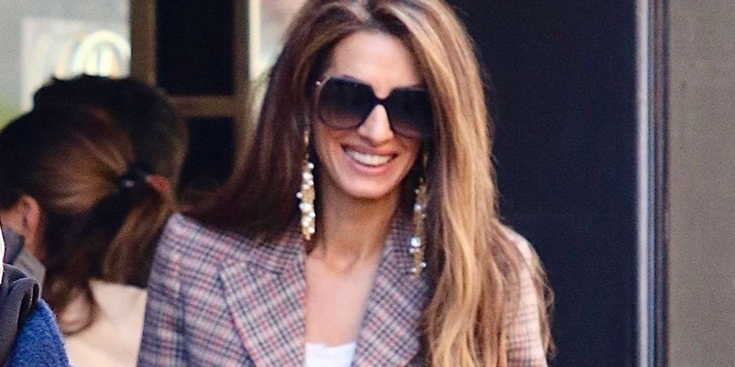 Amal Clooney Wore Optical Illusion Jeans Cosigned by Jennifer Lopez—Fall-Ready Styles Start at $44